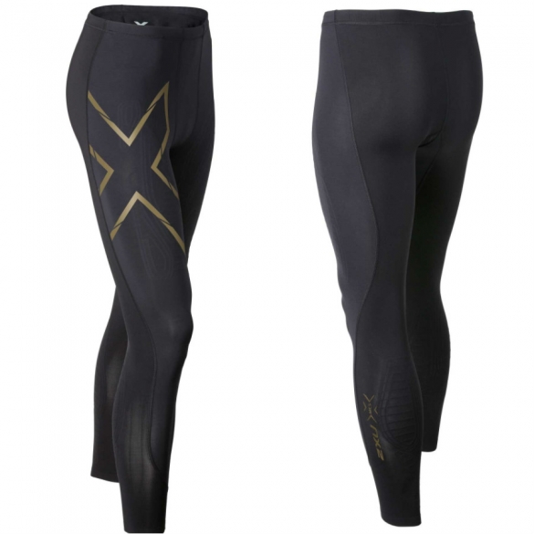 2XU Elite MCS Compression Tights Schwarz/Gold Herren MA3062b